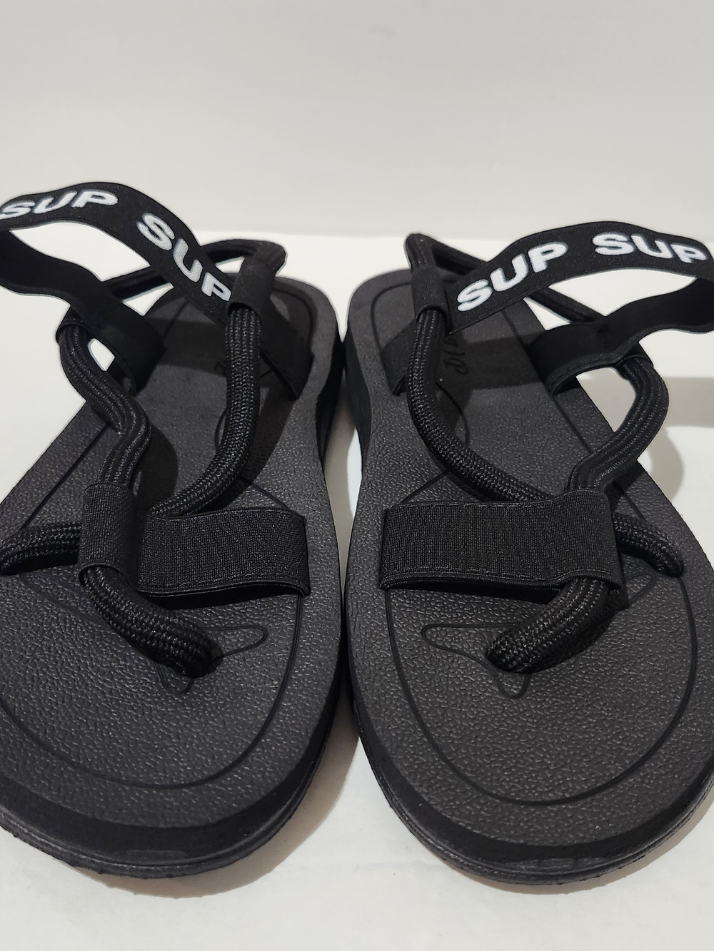 SUP Black Casual Slides Men's 7.5 Women's 9.5